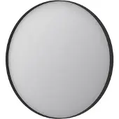 Ink SP15 Spiegel Rond In Kader 60cm - Mat Zwart - Aluminium, Glas - Rond - Spiegels, Badkamerspiegels - 8718835075101