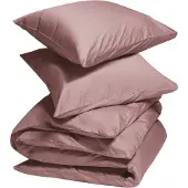 Yumeko Dekbedovertrek set Katoen Satijn 200x220 Roze - Eco, Bio & Fairtrade