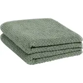Yumeko Handdoek Katoen 50x100 Groen - Eco, Bio & Fairtrade