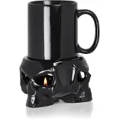 Alchemy England - Gothic Kop - Mok met mokwarmer Schedel - voor Geen - zwart | Maat Standard
