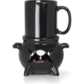 Alchemy England - Gothic Kop - Mok met mokwarmer Heksenketel - zwart | Maat Standard