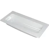 Ink Faktor Meubelwastafel 100x45cm Polystone - Centraal - Zonder Kraangat - Glans Wit - 8718835041700 - Rechthoekig - Wastafels, Meubelwastafels