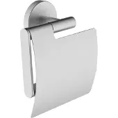 Saqu Nemo toiletrolhouder met klep 12,8x5,6x14,2cm geborsteld RVS