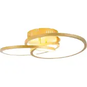 QAZQA Plafondlamp goud 45 cm incl. LED 3 staps dimbaar - Rowin