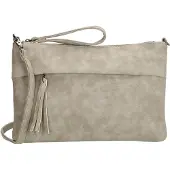 Beagles Clutch / Schoudertas Licht Grijs