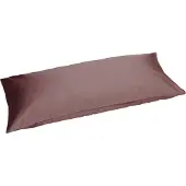 Yumeko Kussensloop Katoensatijn 40x80 Bruin - Eco, Bio & Fairtrade