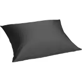 Yumeko Kussensloop Katoensatijn 50x60 Wit - Eco, Bio & Fairtrade
