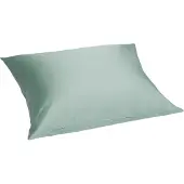 Yumeko Kussensloop Katoensatijn 60x70 Groen - Eco, Bio & Fairtrade