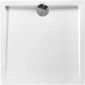 Allibert - Douchebak - Slim 80 X 80 Cm - Polybeton - Wit