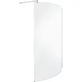 Allibert Inloopdouche Allibert Walk-In Wings Gebogen 140x210cm 8mm Antikalk
