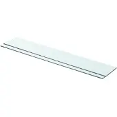 vidaXL Schappen 2 st 80x12 cm glas transparant