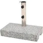 vidaXL Parasolvoet rechthoekig 25 kg graniet