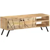 vidaXL Tv-meubel 110x30x40 cm massief mangohout