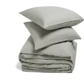 Yumeko Dekbedovertrek set Gewassen Linnen 240x220 Groen - Eco, Bio & Fairtrade