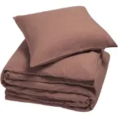 Yumeko Dekbedovertrek set Gewassen Linnen 140x220 Roze - Eco, Bio & Fairtrade