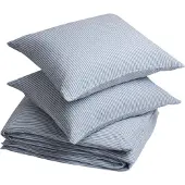 Yumeko Dekbedovertrek set Gewassen Linnen 240x220 Blauw - Eco, Bio & Fairtrade