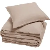 Yumeko Dekbedovertrek set Gewassen Linnen 140x220 Roze - Eco, Bio & Fairtrade