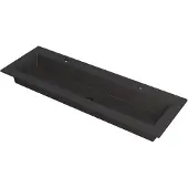 Ink Kraft Meubelwastafel 140x45cm Quartz - 2 Kraangaten - Zwart - 8718835037215 - Rechthoekig - Wastafels, Meubelwastafels