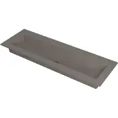 Ink Kraft Meubelwastafel 140x45cm Quartz - Zonder Kraangaten - Beton - 8718835023850 - Rechthoekig - Wastafels, Meubelwastafels