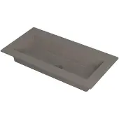 Ink Kraft Meubelwastafel 90x45cm Quartz - Zonder Kraangaten - Beton - 8718835097837 - Rechthoekig - Wastafels, Meubelwastafels