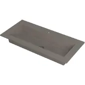 Ink Kraft Meubelwastafel 100x45cm Quartz - 1 Kraangat - Beton - 8718835021566 - Rechthoekig - Wastafels, Meubelwastafels
