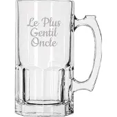 Libbey Bierpul gegraveerd - 1ltr - Le Plus Gentil Oncle