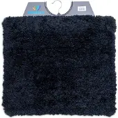 Wicotex - Bidetmat - Toiletmat - WC mat - Classic pure Zwart - Badmat - Antislip onderkant - Afmeting 50x60cm