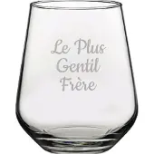 Pasabahce Drinkglas gegraveerd - 42,5cl - Le Plus Gentil Frère