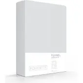 Romanette Flanellen Hoeslaken Zilver Romanette-90 x 200 cm