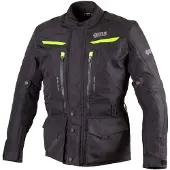 GMS Gear Zwarte Neon Textiele Motorjas Maat XS