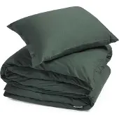 Yumeko Dekbedovertrek set Jersey Katoen 140x220 Groen - Eco, Bio & Fairtrade
