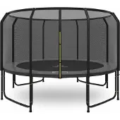 Magic Jump Fiber Grey trampoline 427 cm met veiligheidsnet