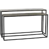 Ptmd bijzettafel kae - 149x41x85.5cm set van 2