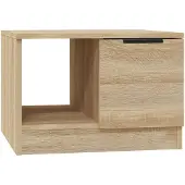 vidaXL Salontafel 50x50x36 cm bewerkt hout sonoma eikenkleurig