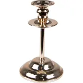 Clayre & Eef Kandelaar 15 cm Goudkleurig Ijzer Rond Kaarsenstandaard Goudkleurig Kaarsenstandaard
