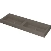 Ink Wastafel Momento Quartz met 2 kraangaten 140 cm x 45 cm x 9 cm Quartz beton 3421451