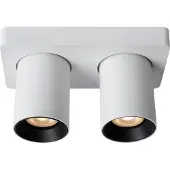 Lucide Opbouwspot Nigel - Wit - 10cm - 2xgu10