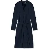 Schiesser Badjas lang donkerblauw