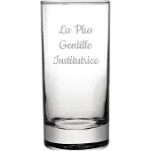 Fusion Longdrinkglas gegraveerd - 28,5cl - La Plus Gentille Institutrice
