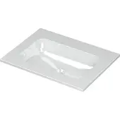 Ink Aspekt Meubelwastafel 60x45cm Keramiek - Zonder Kraangat - Glans Wit - 8718835075422 - Rechthoekig - Wastafels, Meubelwastafels