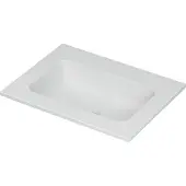Ink Aspekt Meubelwastafel 60x45cm Keramiek - Zonder Kraangat - Mat Wit - 8718835075446 - Rechthoekig - Wastafels, Meubelwastafels