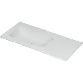 Ink Aspekt Meubelwastafel 100x45cm Keramiek - Links - Zonder Kraangat - Mat Wit - 8718835075583 - Rechthoekig - Wastafels, Meubelwastafels