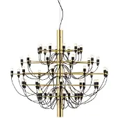 Flos 2097 Sarfatti kroonluchter LED Messing 50 lampen