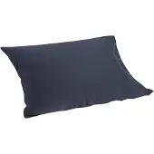 Yumeko Kussensloop Jersey Katoen 50x60 Blauw - Eco, Bio & Fairtrade