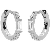 Karma Oorringen rond strass rechthoekig