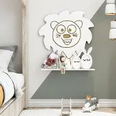 En.casa Wandplank voor kinderen Korsør leeuwen wit
