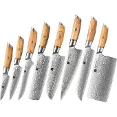 Xinzuo B37 Damascus series - Set van 8