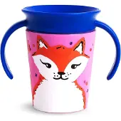 Munchkin Lernbecher mit Henkeln, Fuchs, Miracle 360 Wildlove, 6 Monate+, 177 ml, 05177402