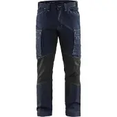 Blakläder 1459-1142 Service werkbroek denim stretch Marineblauw/Zwart maat C52 heren