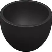 Ink Jazz XS Opbouw Fonteinkom 20cm Quartz - Zwart - 8718835034320 - Rond - Wastafels, Fonteinen, Opzetfonteinen